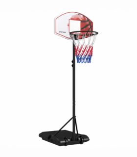 SPORTNOW Adjustable Basketball Stand Net Set System with Wheels, 179-209cm