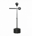 SPORTNOW Adjustable Speed Bag, Boxing Bag with Stand, Reflex Bar, Black