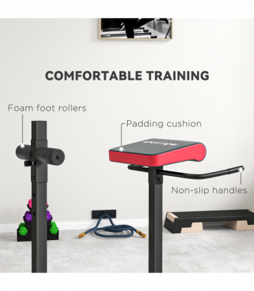 SPORTNOW Back Extension Roman Chair for Back, Abdominal and Gluteal Training