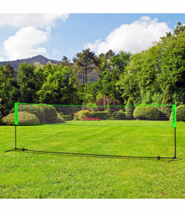 SPORTNOW Badminton Net Set, Height Adjustable Net for Pickleball, Volleyball