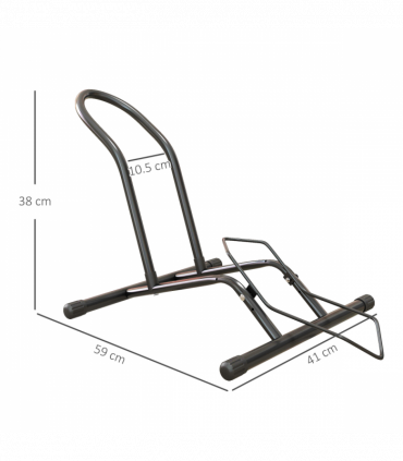 SPORTNOW Bike Stand Bicycle Storage Rack for Indoor Garages Flat Use