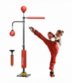 SPORTNOW Boxing Bag, Freestanding Punching Bag with Reflex Bar, Speed Balls