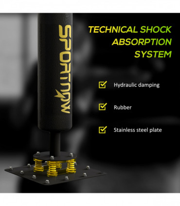 SPORTNOW Boxing Bag, Freestanding Punching Bag with Reflex Bar, Speed Balls