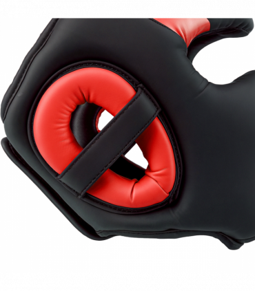 SPORTNOW Boxing Headguard w/ Adjustable Strap for Sparring Kickboxing, Red