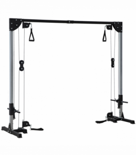 SPORTNOW Cable Crossover Machine for Full Body Strength Training