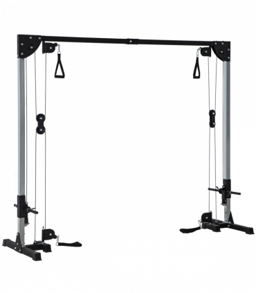 SPORTNOW Cable Crossover Machine for Full Body Strength Training