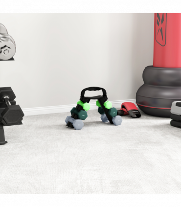 SPORTNOW Dumbbells Set with Storage Rack, 2 x 1kg, 2 x 2kg, 2 x 3kg, Green