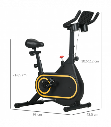 SPORTNOW Exercise Bike Stationary Bike with LCD Display for Home Cardio Workout