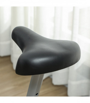 SPORTNOW Exercise Bike with Heart Rate Sensor for Home Use, Grey