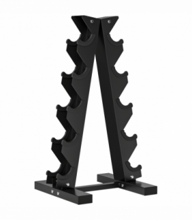 SPORTNOW Five-Tier Weight Tree, Steel Dumbbell Rack for Home Gym Exercise