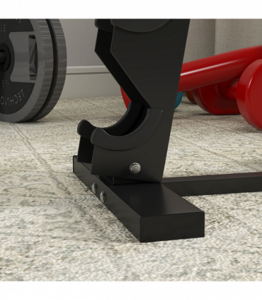 SPORTNOW Five-Tier Weight Tree, Steel Dumbbell Rack for Home Gym Exercise