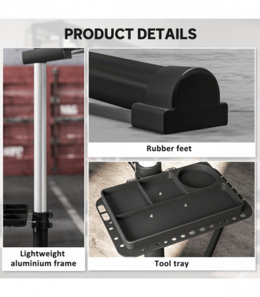 SPORTNOW Folding Electric Scooter w/ LED Lights and Display, Black