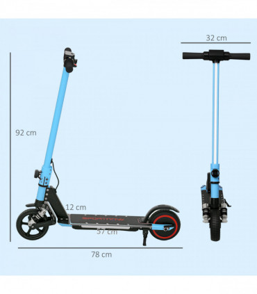 SPORTNOW Folding Electric Scooter w/ LED Lights and Display, Gold