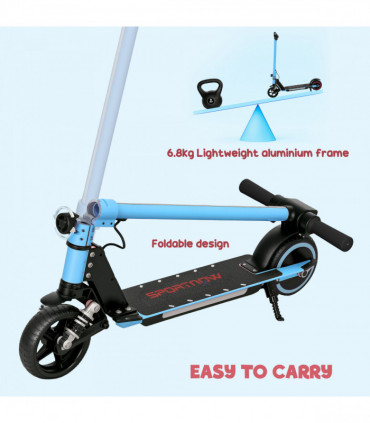 SPORTNOW Folding Electric Scooter w/ LED Lights and Display, Gold