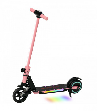 SPORTNOW Folding Electric Scooter w/ LED Lights and Display, Red