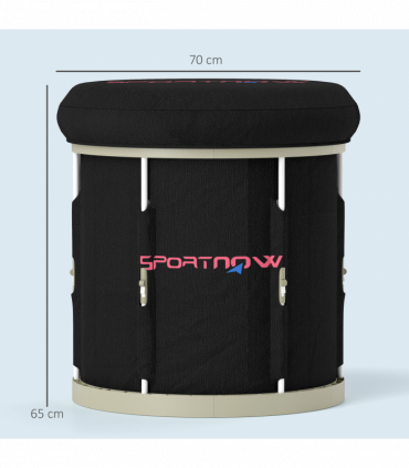 SPORTNOW Ice Bath Tub Outdoor, 210L Portable Cold Water Therapy Tub, Black