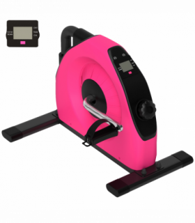 SPORTNOW Mini Exercise Bike, Under Desk Bike for Legs, Arms Workout, Red