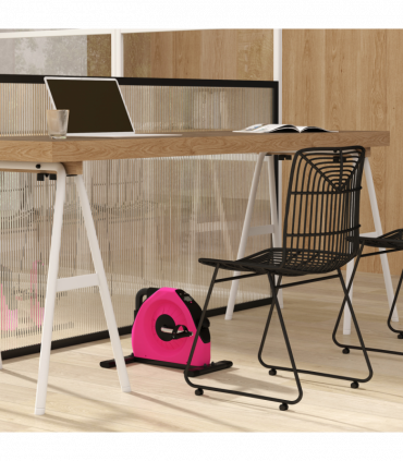 SPORTNOW Mini Exercise Bike, Under Desk Bike for Legs, Arms Workout, Red