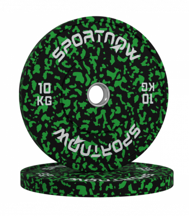 SPORTNOW Olympic Weight Plates with 5cm Holes for Weight Lifting, 2 x 10kg