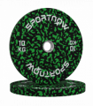 SPORTNOW Olympic Weight Plates with 5cm Holes for Weight Lifting, 2 x 10kg