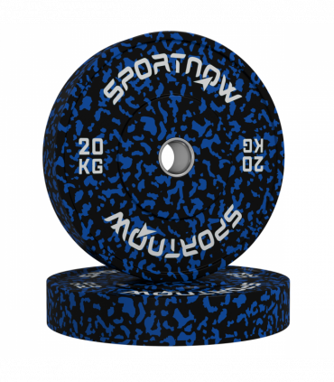 SPORTNOW Olympic Weight Plates with 5cm Holes for Weight Lifting, 2 x 20kg