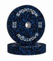 SPORTNOW Olympic Weight Plates with 5cm Holes for Weight Lifting, 2 x 20kg