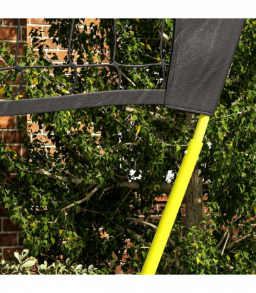 SPORTNOW Portable Badminton Net Set with Volleyball Net, Rackets, Shuttlecocks