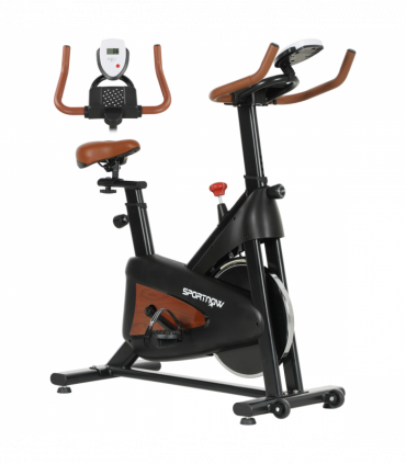 SPORTNOW Quiet Stationary Exercise Bike with Adjustable Seat, Black