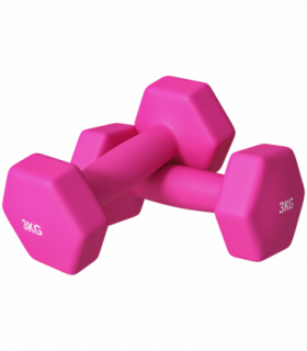 SPORTNOW Set of 2 Hexagonal Dumbbells Weights Pair, 2 x 4kg