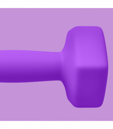 SPORTNOW Set of 2 Hexagonal Dumbbells Weights Pair, 2 x 4kg, Purple