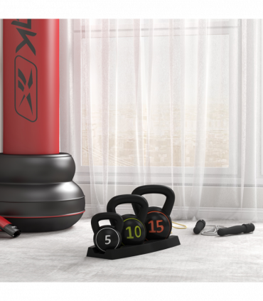 SPORTNOW Set of Three Kettlebell Weights with Storage Tray, 2.2kg, 4.5kg, 6.8kg