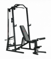 SPORTNOW Smith Machine Power Rack with Pull Up Bar, Lat Pull Down System