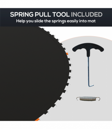 SPORTNOW Trampoline Mat with 72 V-Hooks, for 12ft Trampoline
