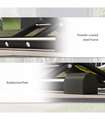 SPORTNOW Vertical & Horizontal Bike Rack Fits 6"-28" and 700c Bikes, Black