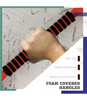 SPORTNOW Weight Dumbbells Set, Barbell, Kettlebell, Push Up Stand, 20kg