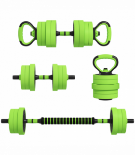 SPORTNOW Weight Dumbbells Set, Barbell, Kettlebell, Push Up Stand, 40kg