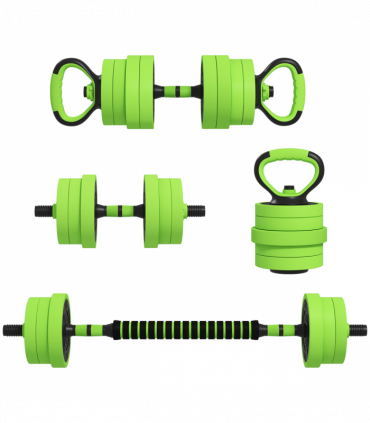 SPORTNOW Weight Dumbbells Set, Barbell, Kettlebell, Push Up Stand, 40kg