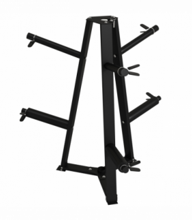 SPORTNOW Weight Plate Storage Rack with 6 Fasten Clamps, Max Load 300kg