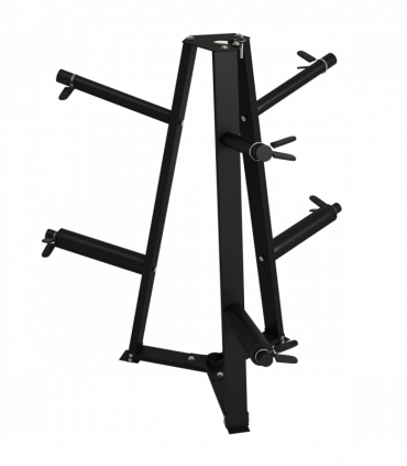 SPORTNOW Weight Plate Storage Rack with 6 Fasten Clamps, Max Load 300kg