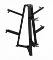 SPORTNOW Weight Plate Storage Rack with 6 Fasten Clamps, Max Load 300kg