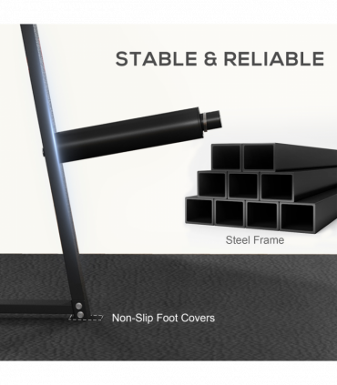 SPORTNOW Weight Plate Storage Rack with 6 Fasten Clamps, Max Load 300kg