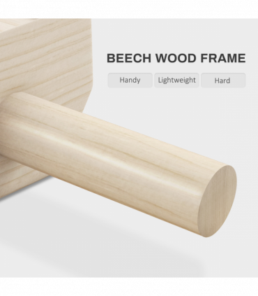 SPORTNOW Wooden Parallettes Push Up Bars Calisthenics Equipment for Home Gym