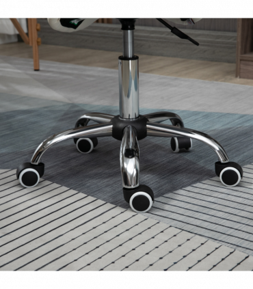 Saddle Stool Hydraulic Rolling Faux Leather Height Adjust Mobility Chair Cream