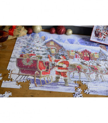 Santa's Visit 1000 Piece Jigsaw Puzzle