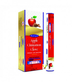Satya Apple Cinnamon Clove Hexa - 120 Sticks