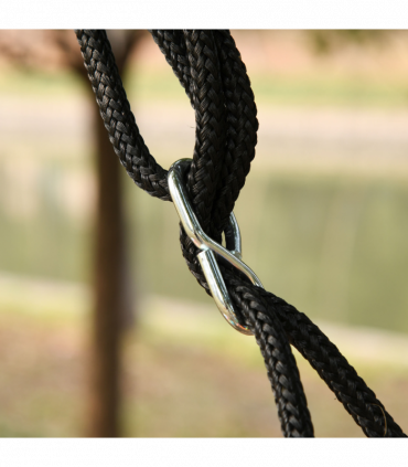 Saucer Tree Swing Metal Tube Adjustable Rope Garden Blue Green Orange