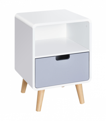 Scandinavian Nordic Style Bedside Table End Nightstand Lamp Desk With Drawer