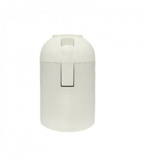 Screw E27 White Plain Holder Bakelite Lamp Holder~2982