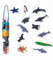 Sea Life Mini Worlds Playset  12pc Ocean Animal Figures