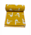 Seagull Turkish Cotton jacquard Bath Sheet Ochre